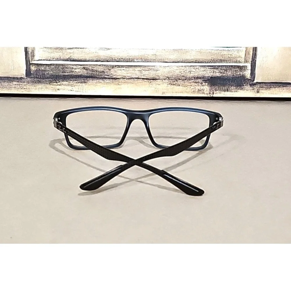 Ray-Ban Eyeglasses RB 8901 5262 Blue/Exposed Carbon Fiber Rectangular 53[]17 145